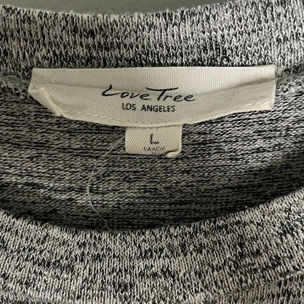 Love Tree High Neck Heathered Mini Dress Grey Size Large - Picture 4 of 5